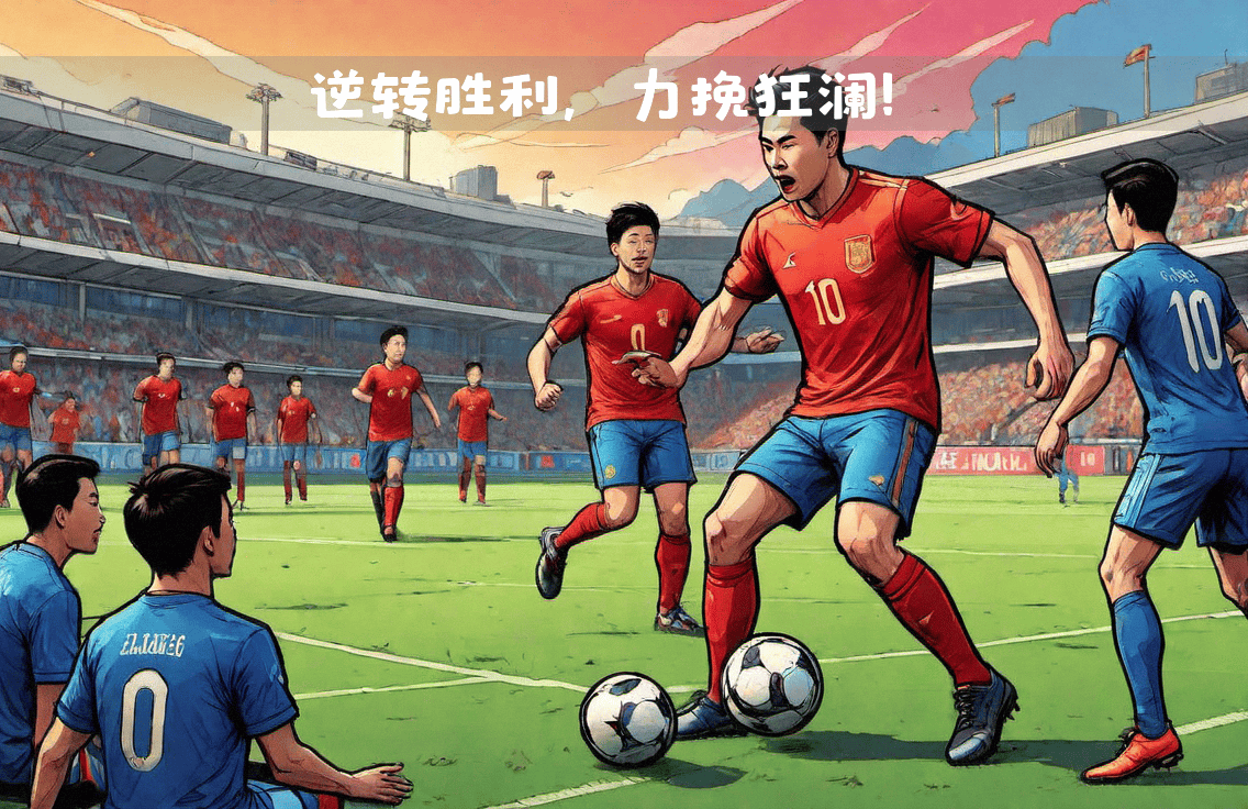 比赛中出现激烈逆转，球队庆祝惊险胜利